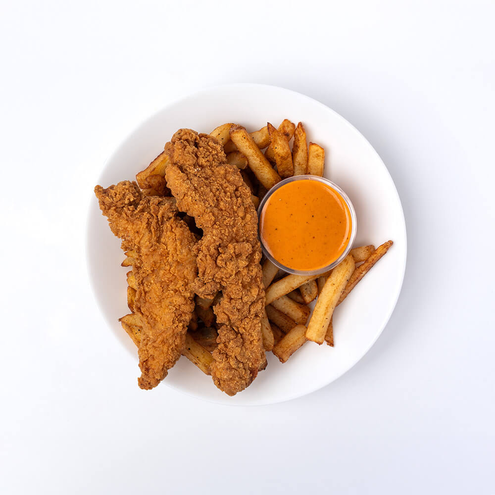 Emilia - Menu enfants - 2 tendres de poulet et frites